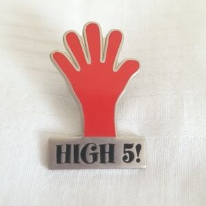 High 5 Five Hand Lapel Pin